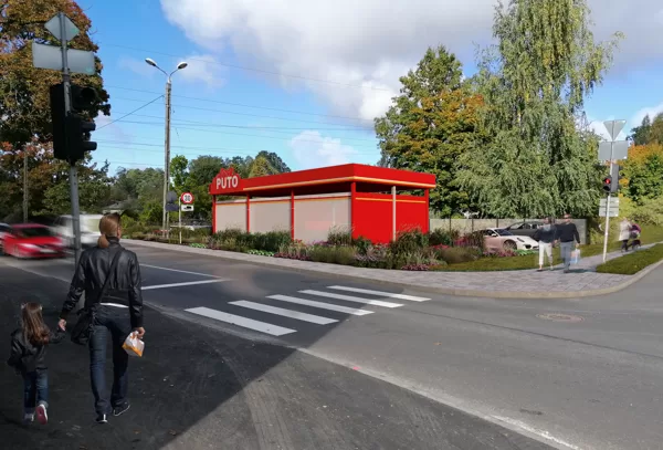 Veikala-kafejnīcas nojaukšana un pašapkalpošanās automazgātavas jaunbūve.